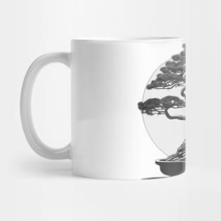 Zen Bonsai Tree Silhouette Art No. 561 Mug